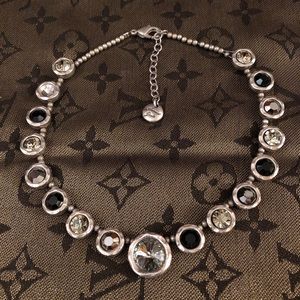 Avant Garde glass bead necklace.